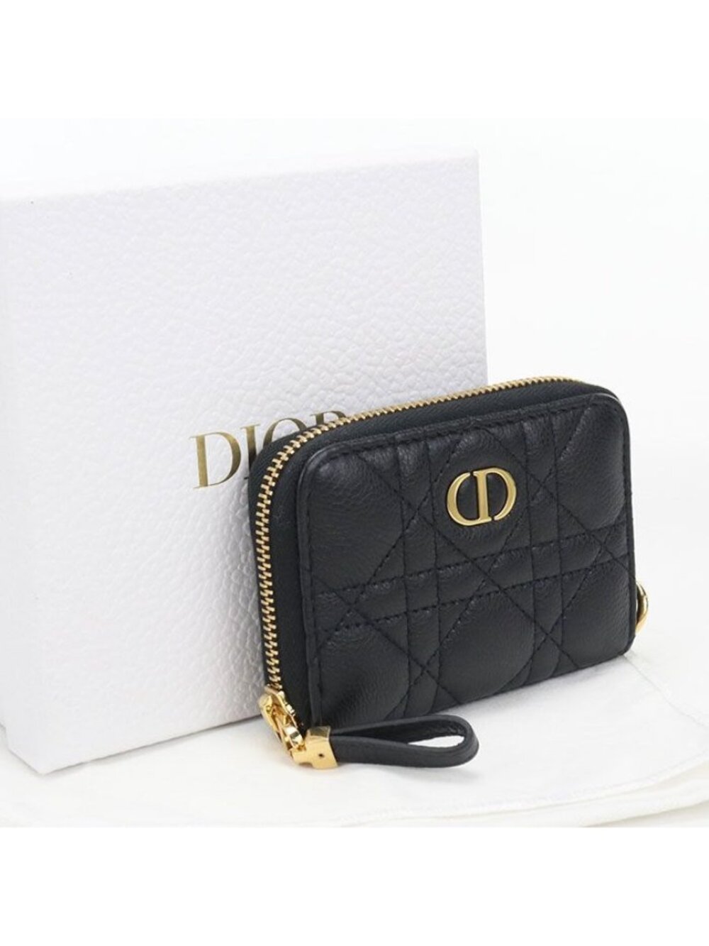 Dior Coin Purse Caro Leather